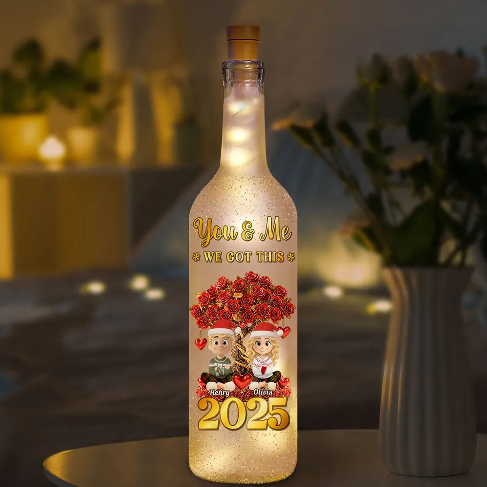 Custom Photo A Memory Is A Keepsake That We Carry With Us - Memorial Personalized Custom Bottle Lamp - Sympathy Gift For Family Members