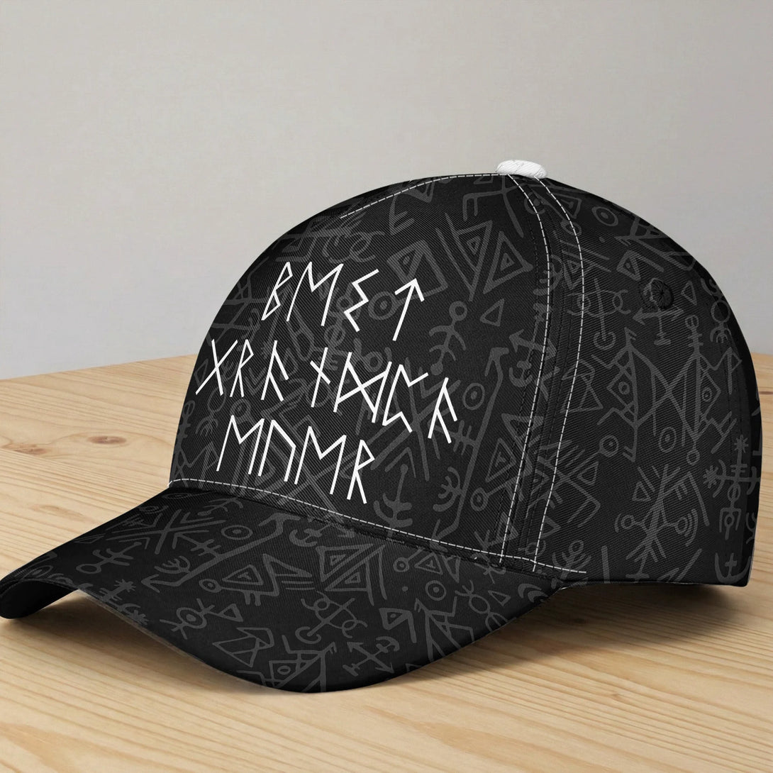 Best Dad Grandpa Ever In Viking Runes - Personalized Cap – 我的商店