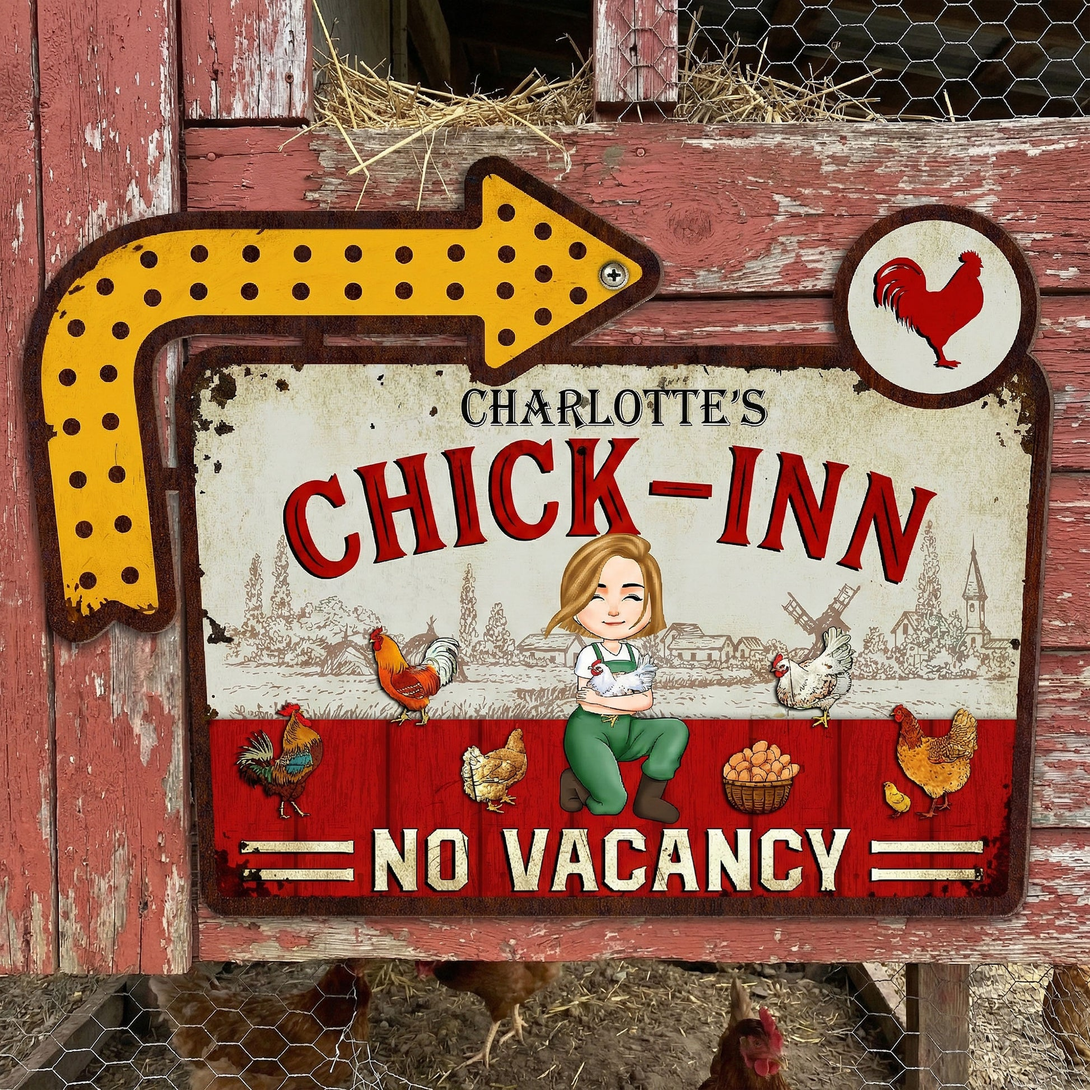 Chick-Inn - Personalized Metal Sign – 我的商店