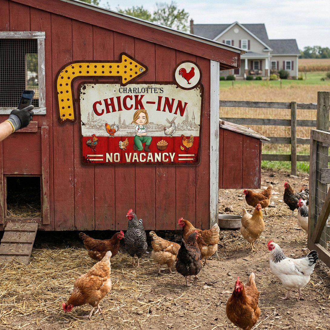 Chick-Inn - Personalized Metal Sign – 我的商店