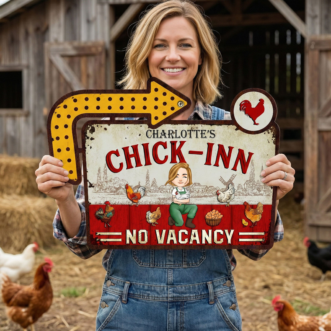Chick-Inn - Personalized Metal Sign – 我的商店
